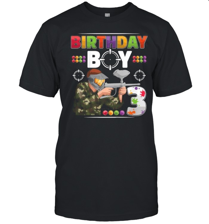 Paintball Boy Player Birthday Party T-shirt Tshirt Hoodie Sweatshirt Long Sleeve Youth Funny Shirts Gift Shirts Graphic Tee