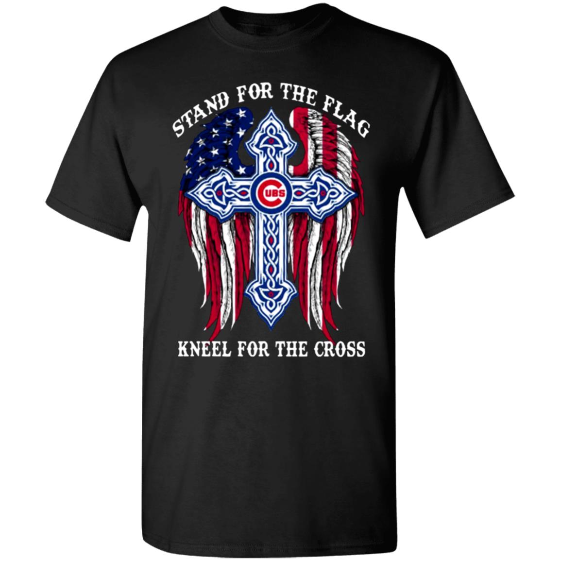 MLB Baseball Chicago Cubs Stand For Flag Kneel For The Cross Shirt