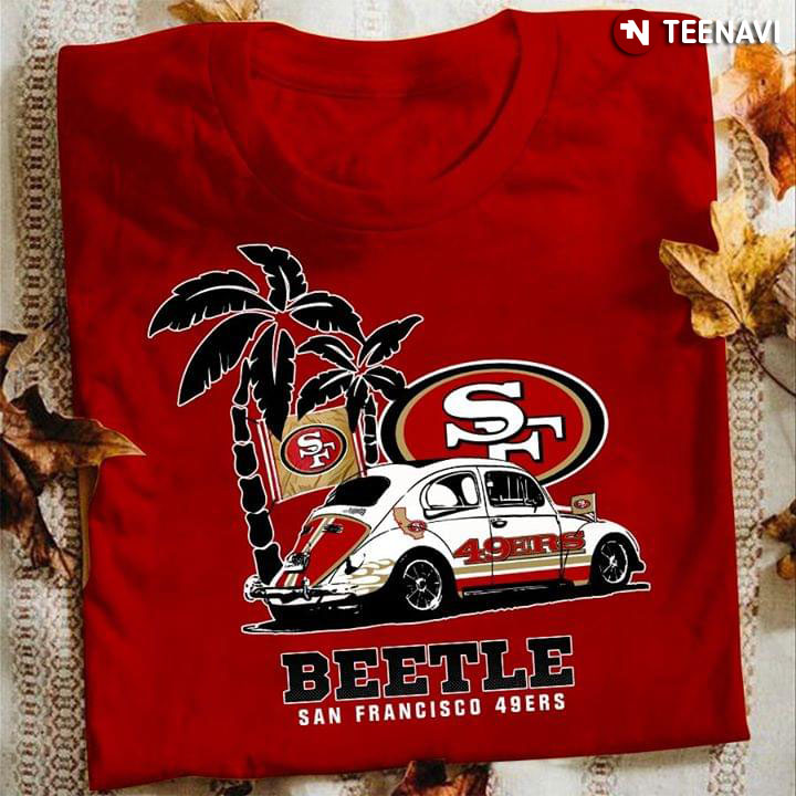 San Francisco 49ers T-shirt. 100% Cotton. Ash, Khaki, White