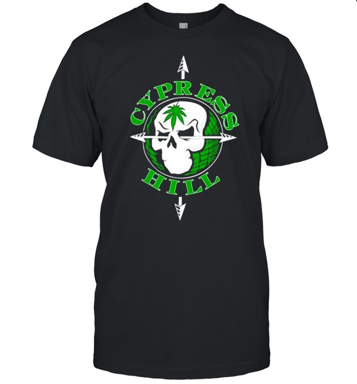 Weed Cypress Hill Skull Globe T-Shirt