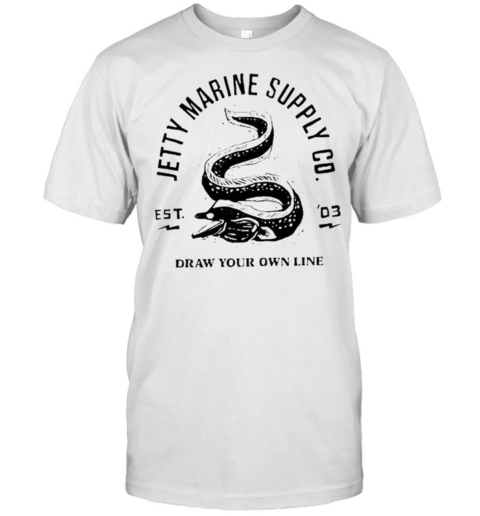 Jetty Marine Supply Co. Draw Your Own Line TShirt, Tshirt, Hoodie