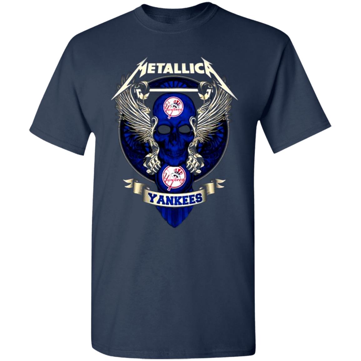 Metallica Skull York Yankees T-Shirt, Tshirt, Hoodie, Sweatshirt, Long  Sleeve, Youth, funny shirts, gift shirts, Graphic Tee » Cool Gifts for You  - Mfamilygift