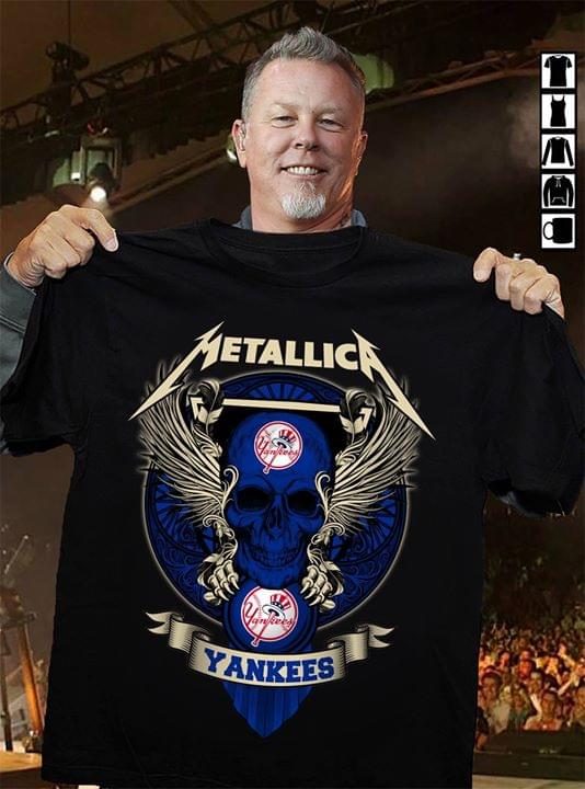 Metallica Skull York Yankees T-Shirt, Tshirt, Hoodie, Sweatshirt